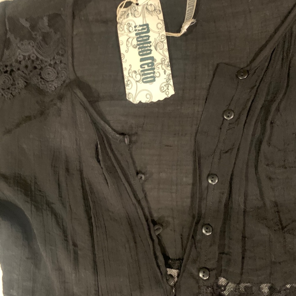 Maxi length button kimono
